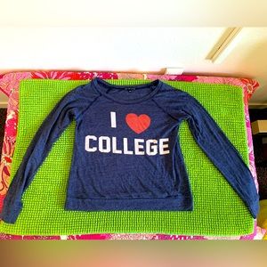 Truly Madly Deeply I ❤️ COLLEGE Long Sleeve Shirt